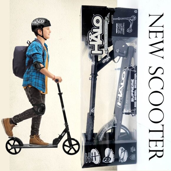 Brand New Halo Rise Above Scooter Supreme Big Wheel Scooter Makes a great Christ - Picture 3 of 14